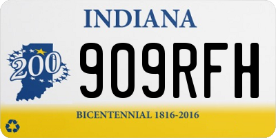 IN license plate 909RFH