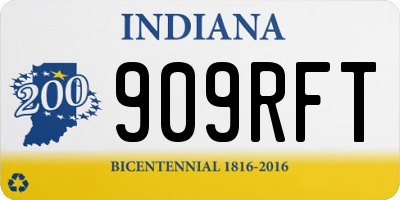 IN license plate 909RFT