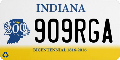 IN license plate 909RGA