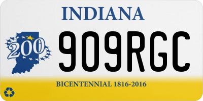 IN license plate 909RGC