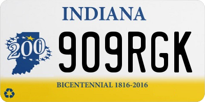 IN license plate 909RGK