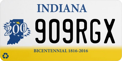 IN license plate 909RGX