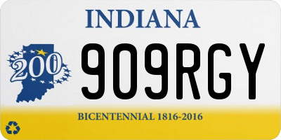 IN license plate 909RGY