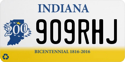 IN license plate 909RHJ