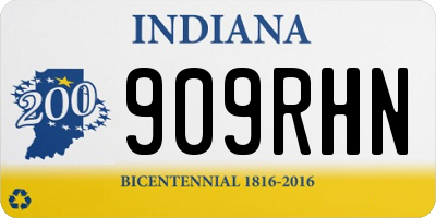IN license plate 909RHN