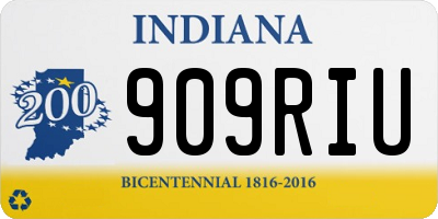 IN license plate 909RIU