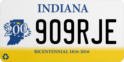 IN license plate 909RJE