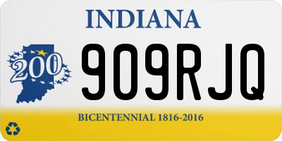 IN license plate 909RJQ