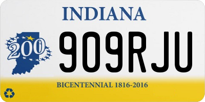IN license plate 909RJU