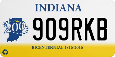 IN license plate 909RKB