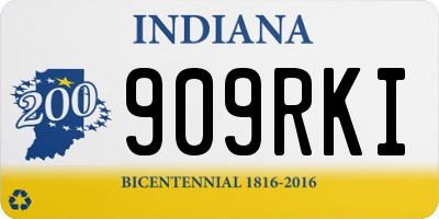 IN license plate 909RKI