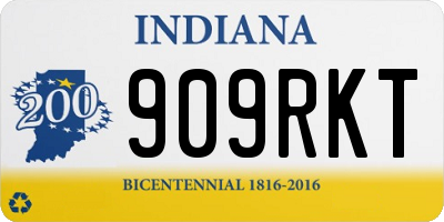 IN license plate 909RKT
