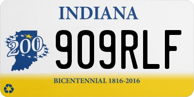 IN license plate 909RLF