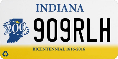 IN license plate 909RLH