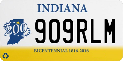 IN license plate 909RLM