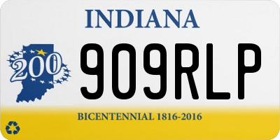 IN license plate 909RLP