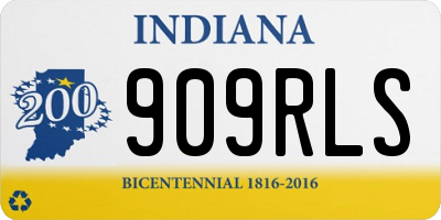 IN license plate 909RLS
