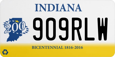 IN license plate 909RLW