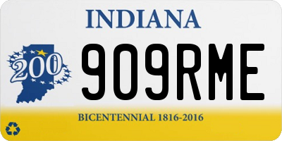 IN license plate 909RME