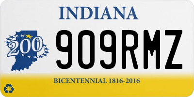 IN license plate 909RMZ