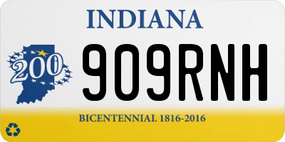 IN license plate 909RNH