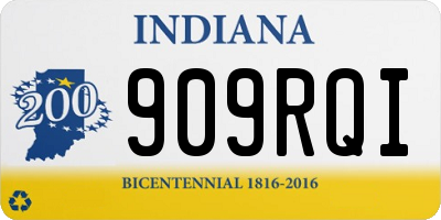 IN license plate 909RQI