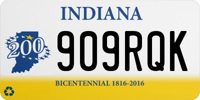 IN license plate 909RQK