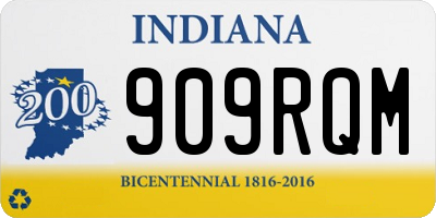 IN license plate 909RQM