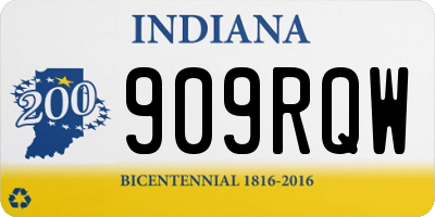 IN license plate 909RQW