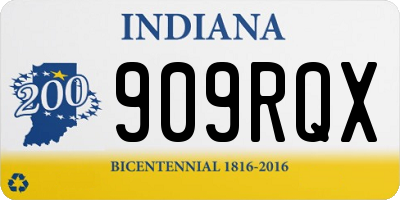 IN license plate 909RQX