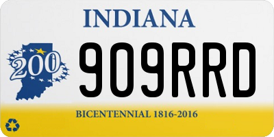 IN license plate 909RRD