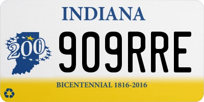 IN license plate 909RRE