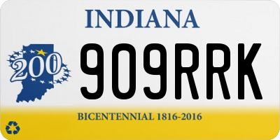 IN license plate 909RRK