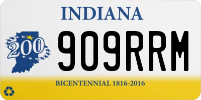 IN license plate 909RRM