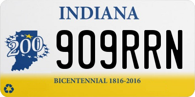 IN license plate 909RRN