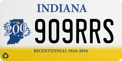 IN license plate 909RRS