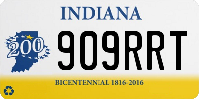 IN license plate 909RRT