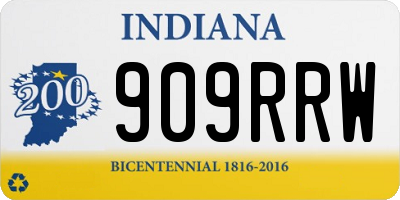 IN license plate 909RRW