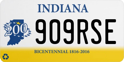 IN license plate 909RSE