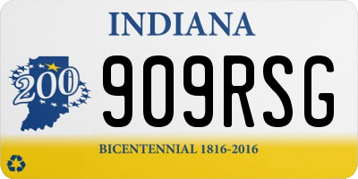 IN license plate 909RSG