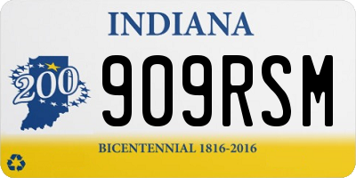 IN license plate 909RSM