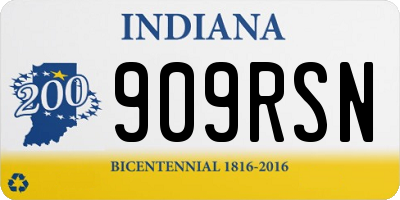IN license plate 909RSN