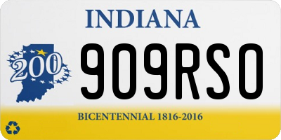 IN license plate 909RSO