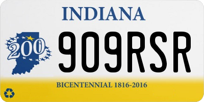 IN license plate 909RSR