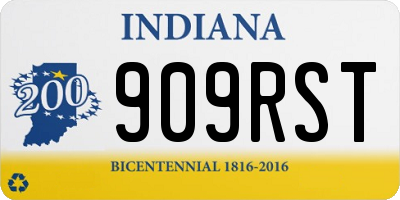 IN license plate 909RST
