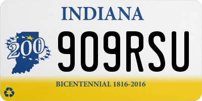IN license plate 909RSU