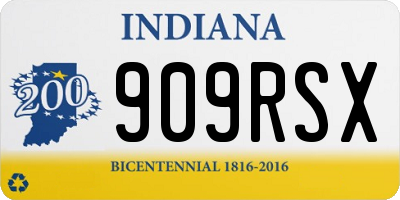 IN license plate 909RSX