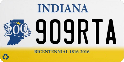IN license plate 909RTA