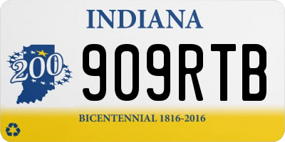 IN license plate 909RTB