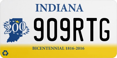 IN license plate 909RTG